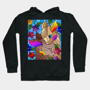 Stained Glass Adorable Deer Hoodie